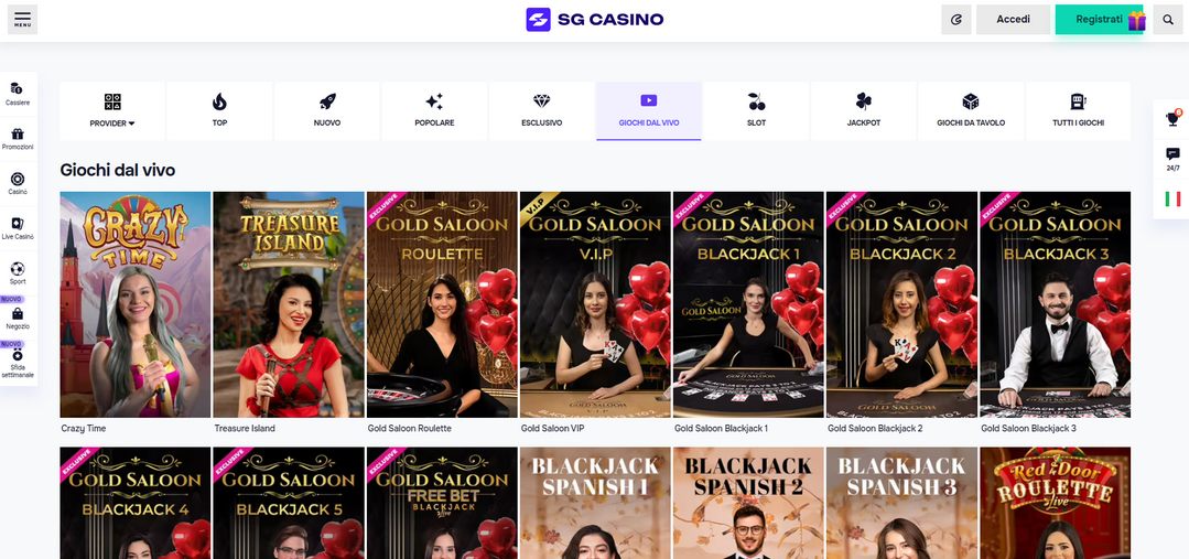 SG Casino Live